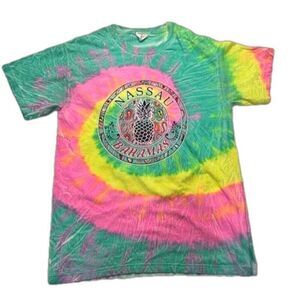 Vintage Destinations Bahama Tye Dye Shirt Made In USA Size M